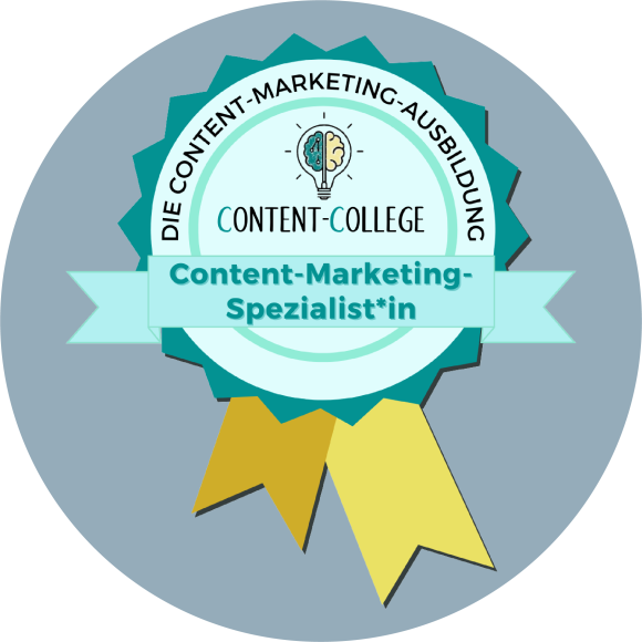 Strategisches Content Marketing - Zertifikat Gütesiegel-Content-College-web